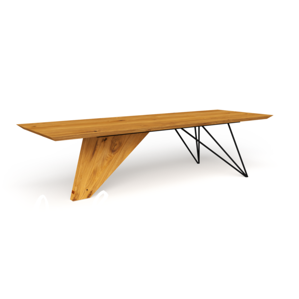 Trójnożny stół architektoniczny Archi8 z litego dębu i stali | A&P