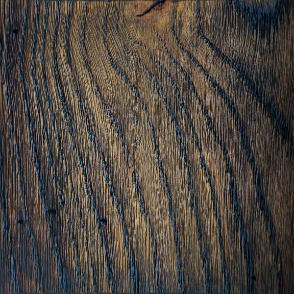 Deski na ścianę — dekor dąb Chocolate Grey, ciemny brąz