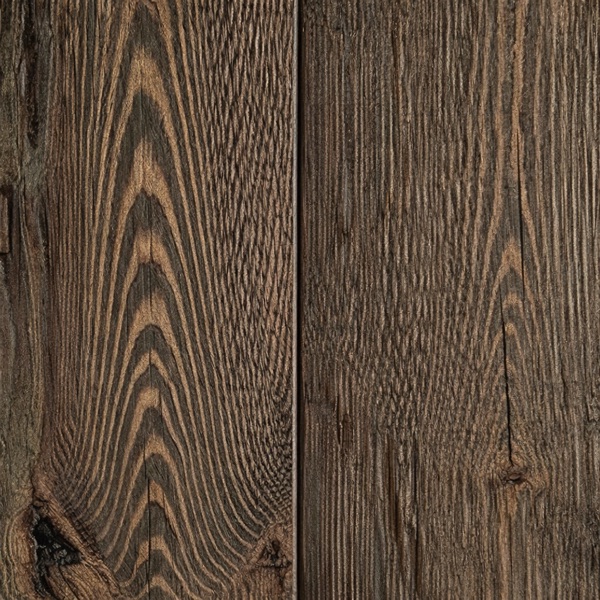 Vintage deski na ścianę — dekor Dark Smoke, ciemne stare drewno