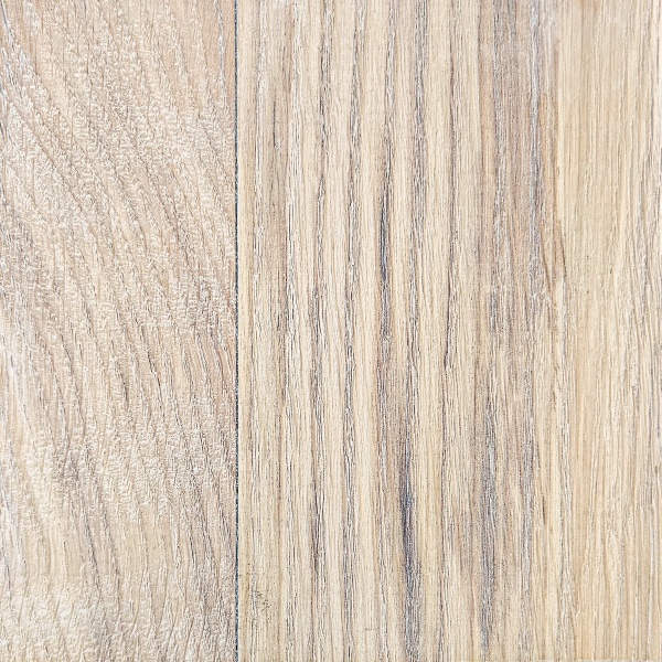 Deski na ścianę — dekor dąb Pearl White, bielone drewno