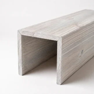 Belka dekoracyjna sufitowa korytko White Old Wood ze starego drewna sosnowego, szczotkowane, naroża gerowane, producent A8P